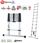 Scala Telescopica 11 Gradini in Alluminio 11.3KG Max 3,2M Portatile Multiuso D.X