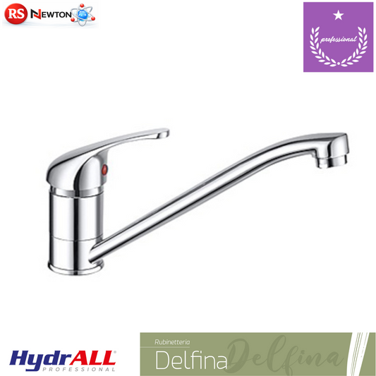 Rubinetto Cucina Girevole Moderno Miscelatore Lavello Monocomando DELFINA D.X
