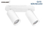 Portafaretto GU10 Applique Soffitto Parete Faretti a Incasso Bianco Nero LED V.L