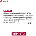 Bidone Aspiratutto Acciaio Inox 30L IDROASPIRATORE Per Liquidi Solidi 1400W VBS