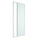 Cabina Box Doccia a Nicchia PVC Apertura a Soffietto Reversibile Riducibile D.X