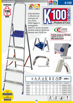 Scala Alluminio FACAL 3 4 5 6 7 8 Gr Made Italy Antiscivolo 100Kg Domestica VBS