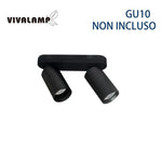 Portafaretto GU10 Applique Soffitto Parete Faretti a Incasso Bianco Nero LED V.L