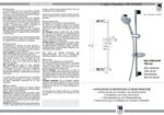 Asta Saliscendi Doccia Completo BOSSINI Doccetta Flessibile Porta Sapone D.X
