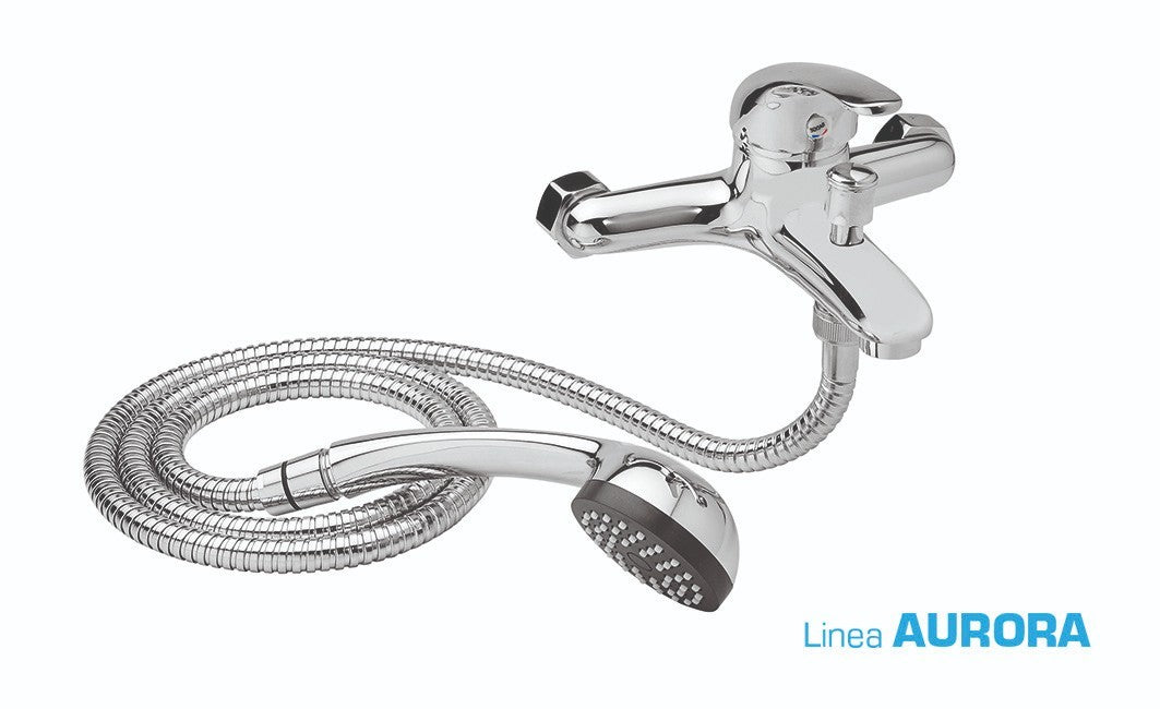 Miscelatore Vasca Bidet Lavabo Doccia Saliscendi Set Rubinetti Bagno Ottone VBS