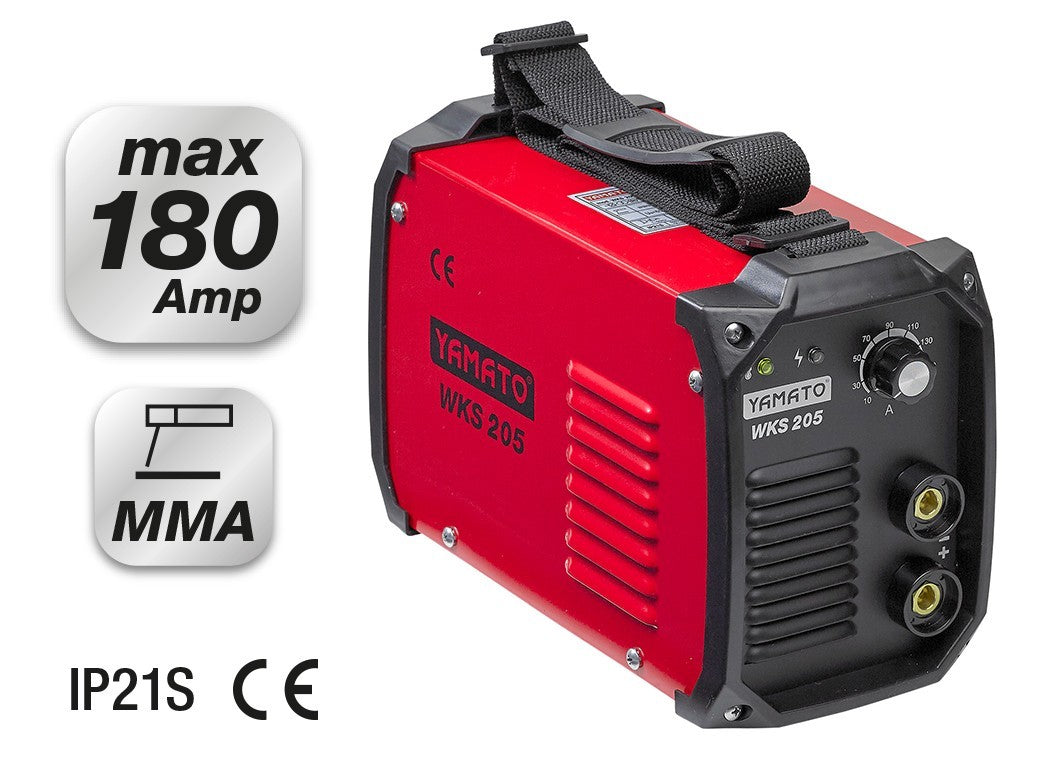 Saldatrice Inverter MMA 180A 230V Professionale 7.8kVA Elettrodo 1.6-5mm VBS