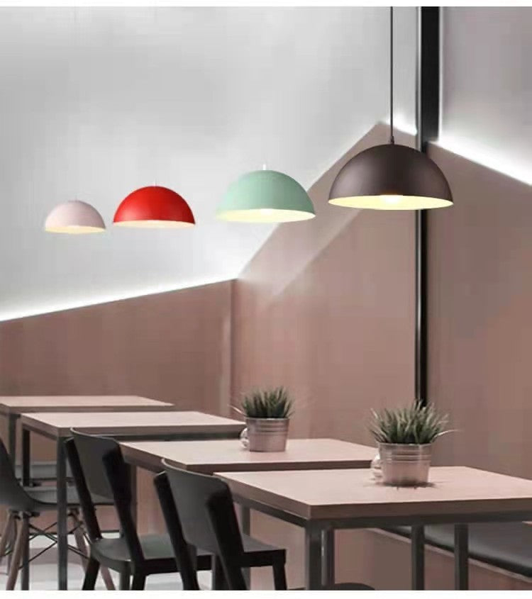 Lampadario Sospeso E27 Moderno Cavo Regolabile Colorato BeB Bar Hotel Cucina V.L