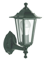Lanterna Esterno Alta Nero Verde Vintage Lampada Alluminio Giardino Parete VBS