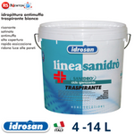 Pittura Antimuffa Bianca Traspirante Sanitizzante AntiUmidità Pareti Interni I.D