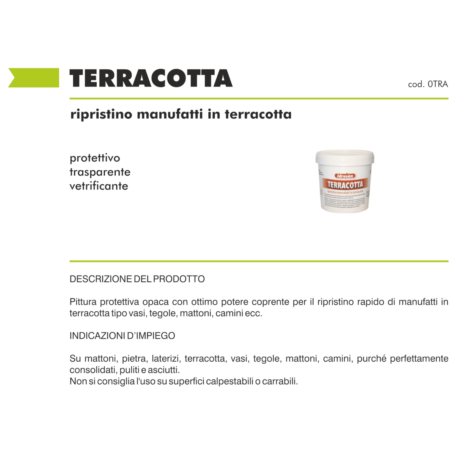 Pittura Terracotta Ripristino Vasi Tegole Mattoni Coprente Interni Esterni I.D