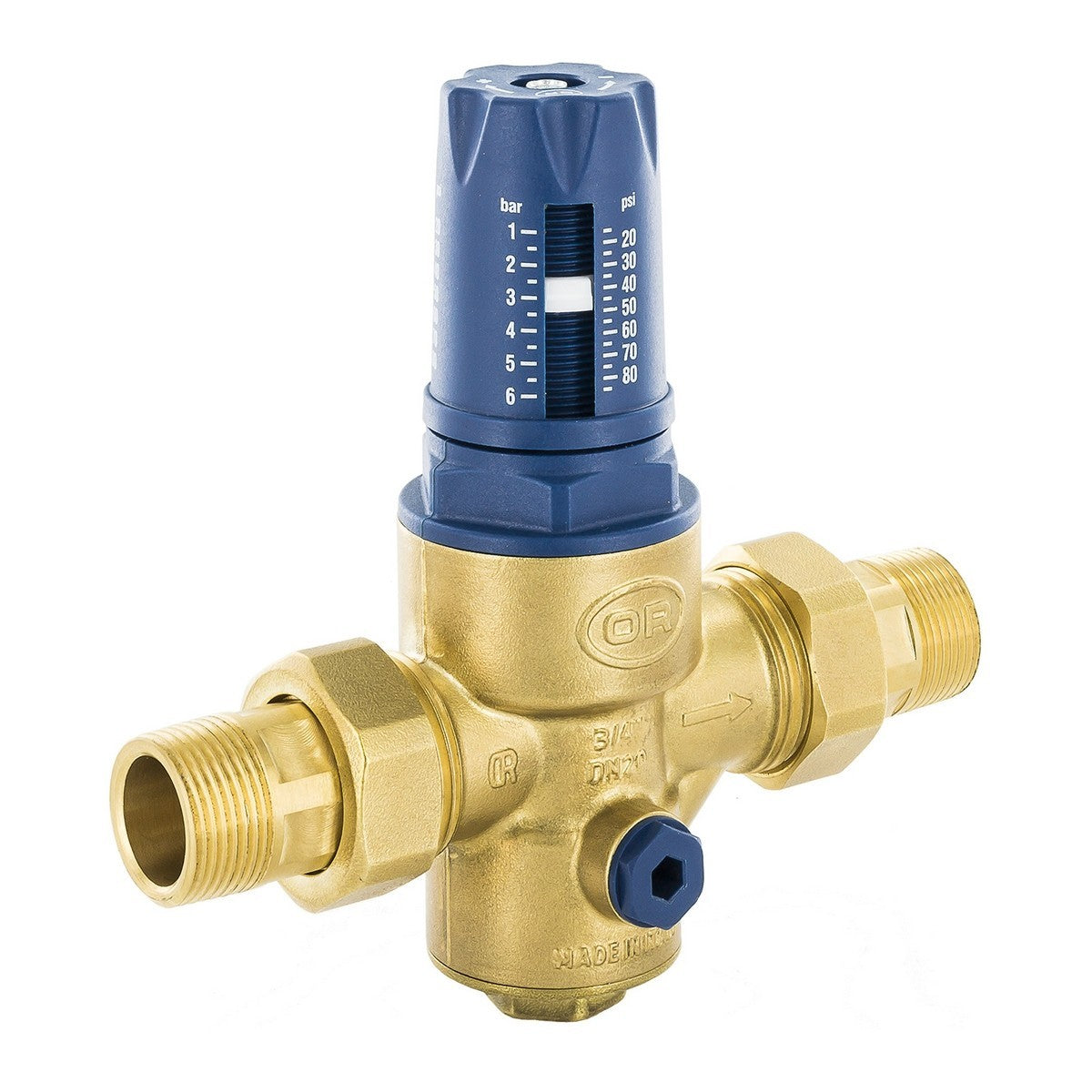 Riduttore Di Pressione Acqua a Membrana PN25 Senza Manometro 1/2 3/4 1" D.X