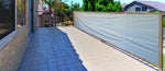 Telo Frangivista Grigio Chiaro 495x90cm Frangivento Ombreggiante 15mt Corda VBS