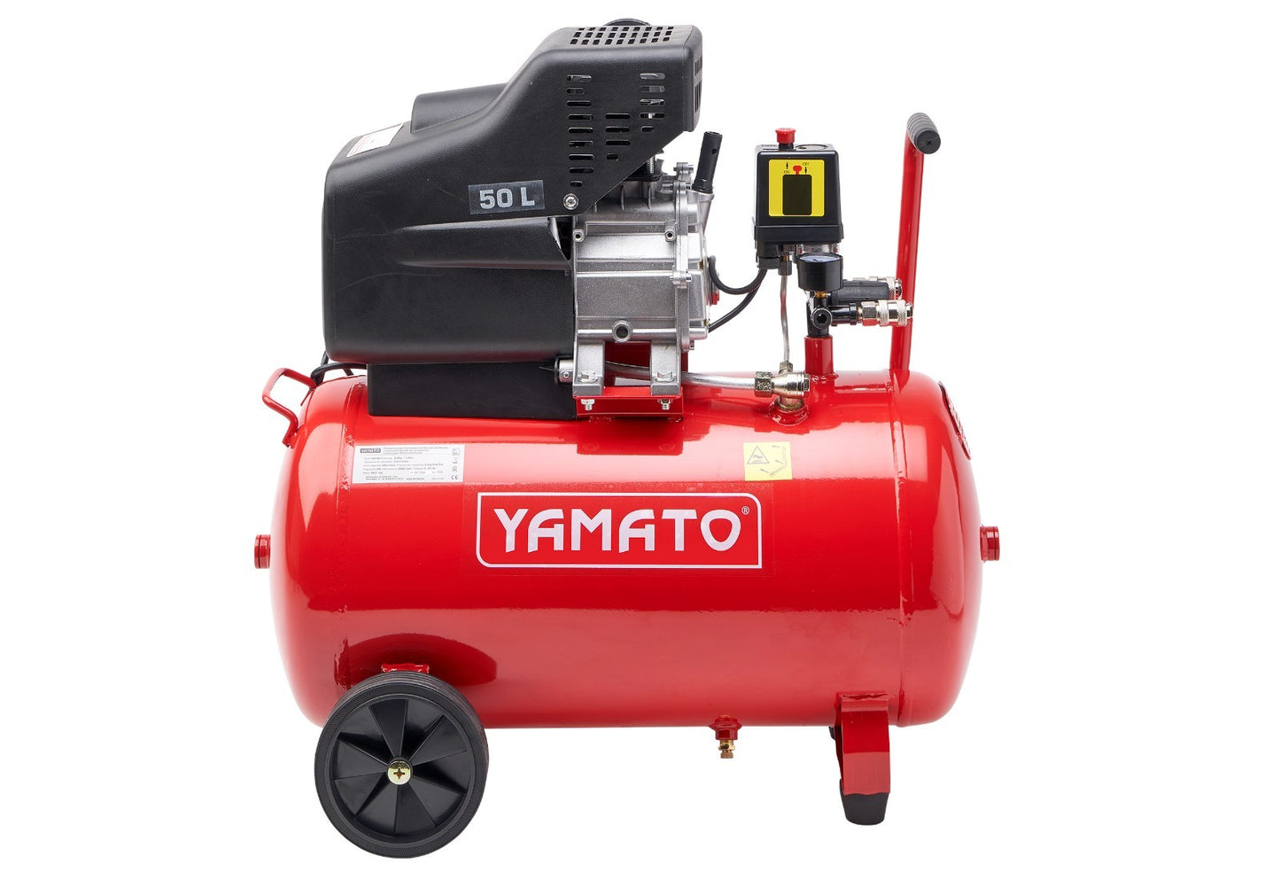 Compressore Aria 50L 2HP Carrellato Lubrificato 8 Bar Professionale Officina VBS