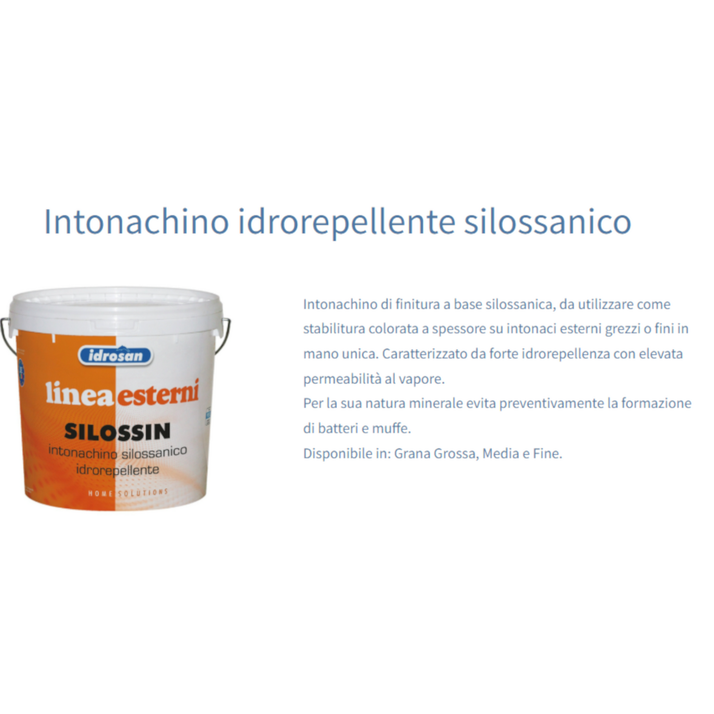 Rivestimento Silossanico a Spessore Intonachino Facciate Antimuffa Esterno I.D