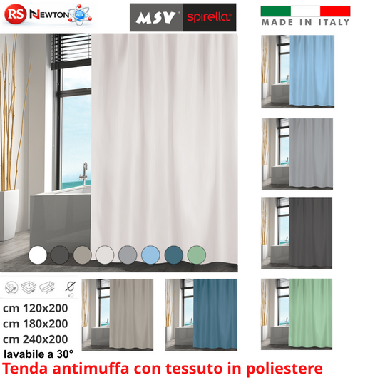 Tenda Doccia in Poliestere Tende Vasca Da Bagno Antimuffa Impermeabile D.X