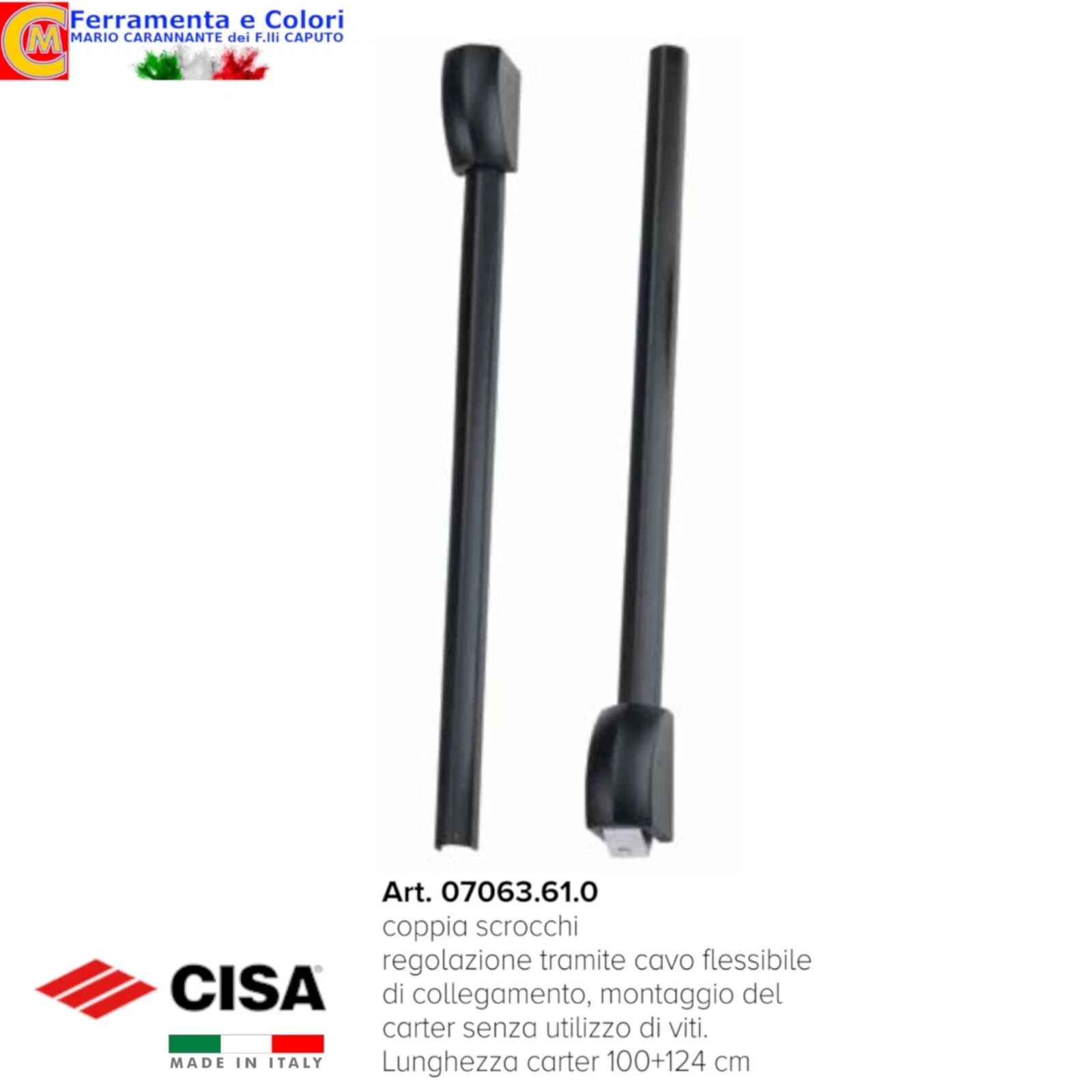 Maniglione Antipanico CISA Barra Rossa FAST Push Touch Porte Sicurezza 120cm G.F