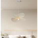 Lampadario Rattan E27 Sospensione Vintage Moderno Cavo Regolabile 52cm V.L