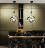 Lampadario LED Sospensione Moderno 35-70w Bianco Nero Camera Letto Soggiorno V.L