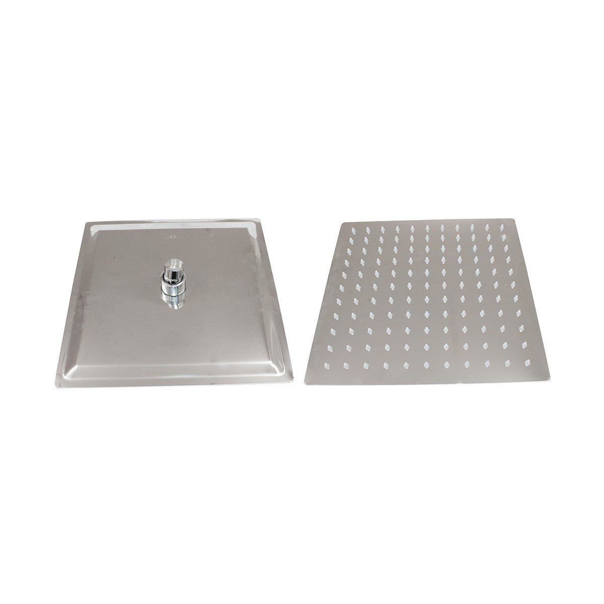 Soffione Doccia Acciaio Inox SS304 Quadro Cromato Effetto Pioggia Ultra Slim D.X