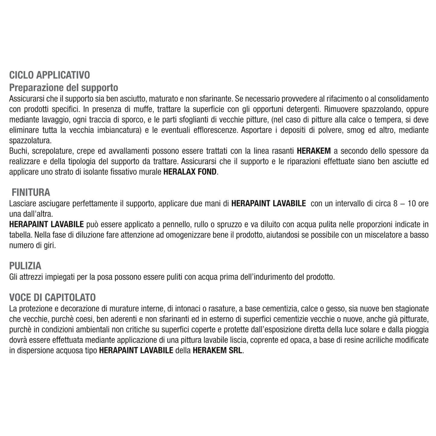 Pittura Bianca Per Interni HERAKEM Opaca Coprente Lavabile Alta Copertura 5L 14L
