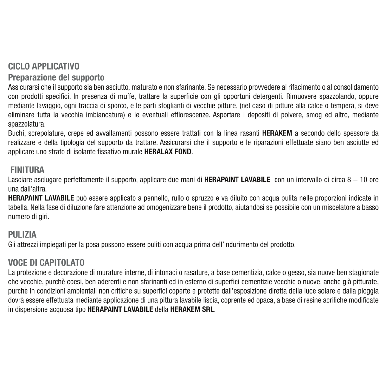 Pittura Bianca Per Interni HERAKEM Opaca Coprente Lavabile Alta Copertura 5L 14L