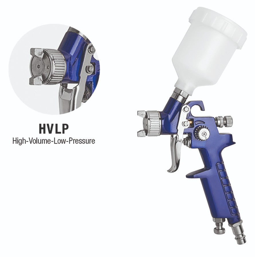 Aerografo Verniciatura HVLP 0,8mm Precisione Bassa Pressione Serbatoio 125cc VBS