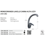 Rubinetto Miscelatore Lavello Cucina Moderno Canna Alta Cromato Nero Nichel D.X