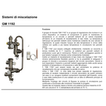 Gruppo Regolazione Pavimento Radiante Completo G1 130mm Testa Termostatica D.X
