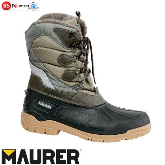 Stivale CANADESE Invernale Verde Pelliccia MAURER Stivali Antiscivolo Uomo VBS