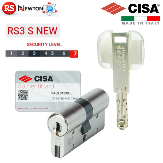 Cilindro Europeo Frizionato 90mm Decentrato CISA RS3 S NEW Serratura Porta G.F