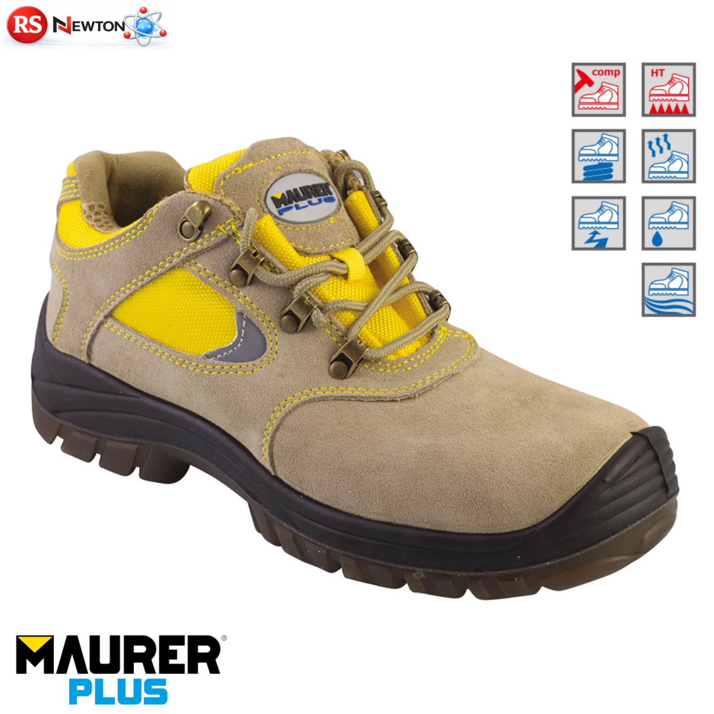 Scarpe Antinfortunistiche Uomo MAURER S1P Scarpa Scamosciata SRC Puntale VBS