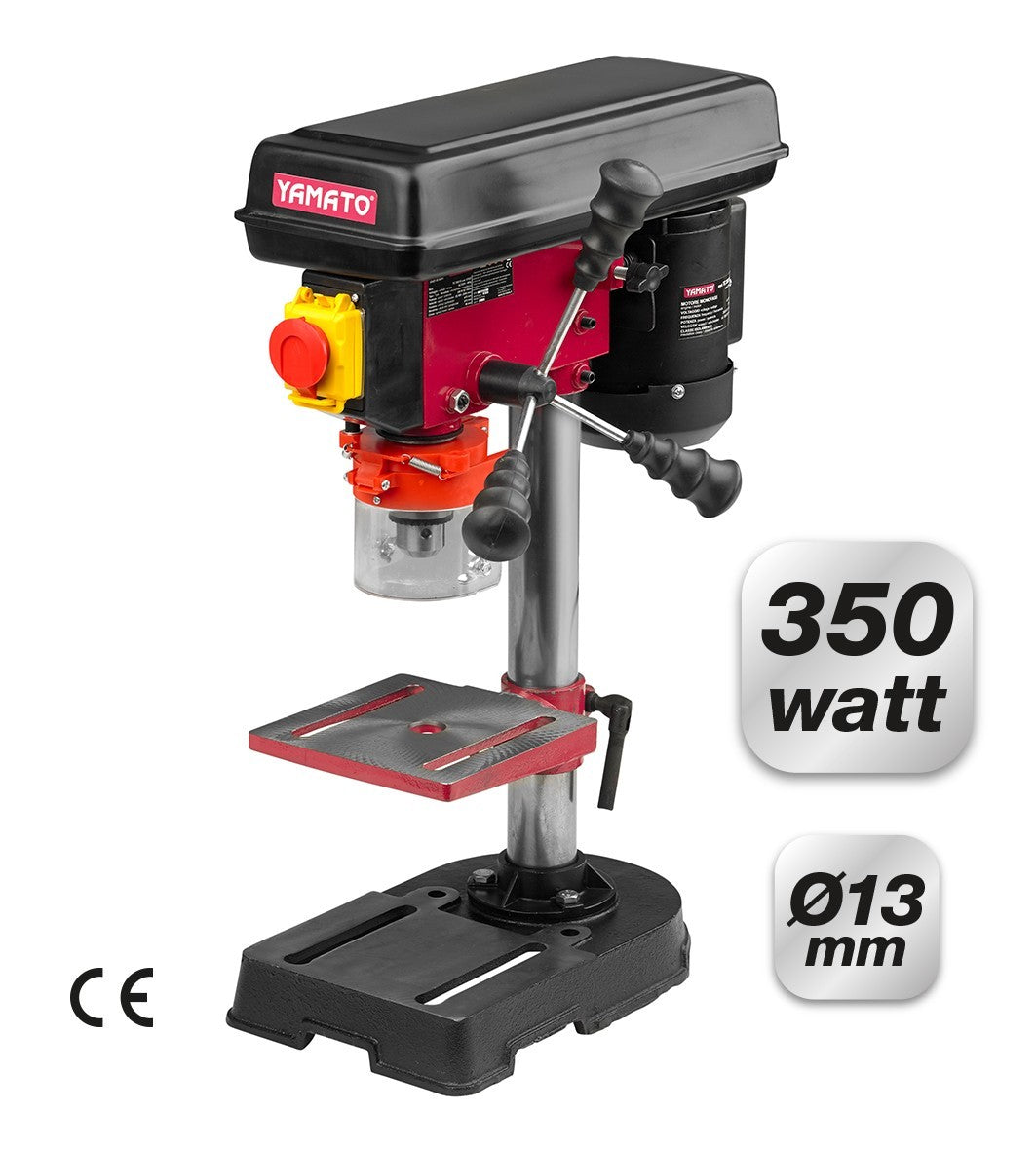 Trapano A Colonna 350W 13mm PRO Banco Foratura Legno Metallo Officina VBS