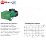 Elettropompa Centrifuga Autoadescante in Ghisa Acque Pulite 0,80 1 HP ikaro D.X