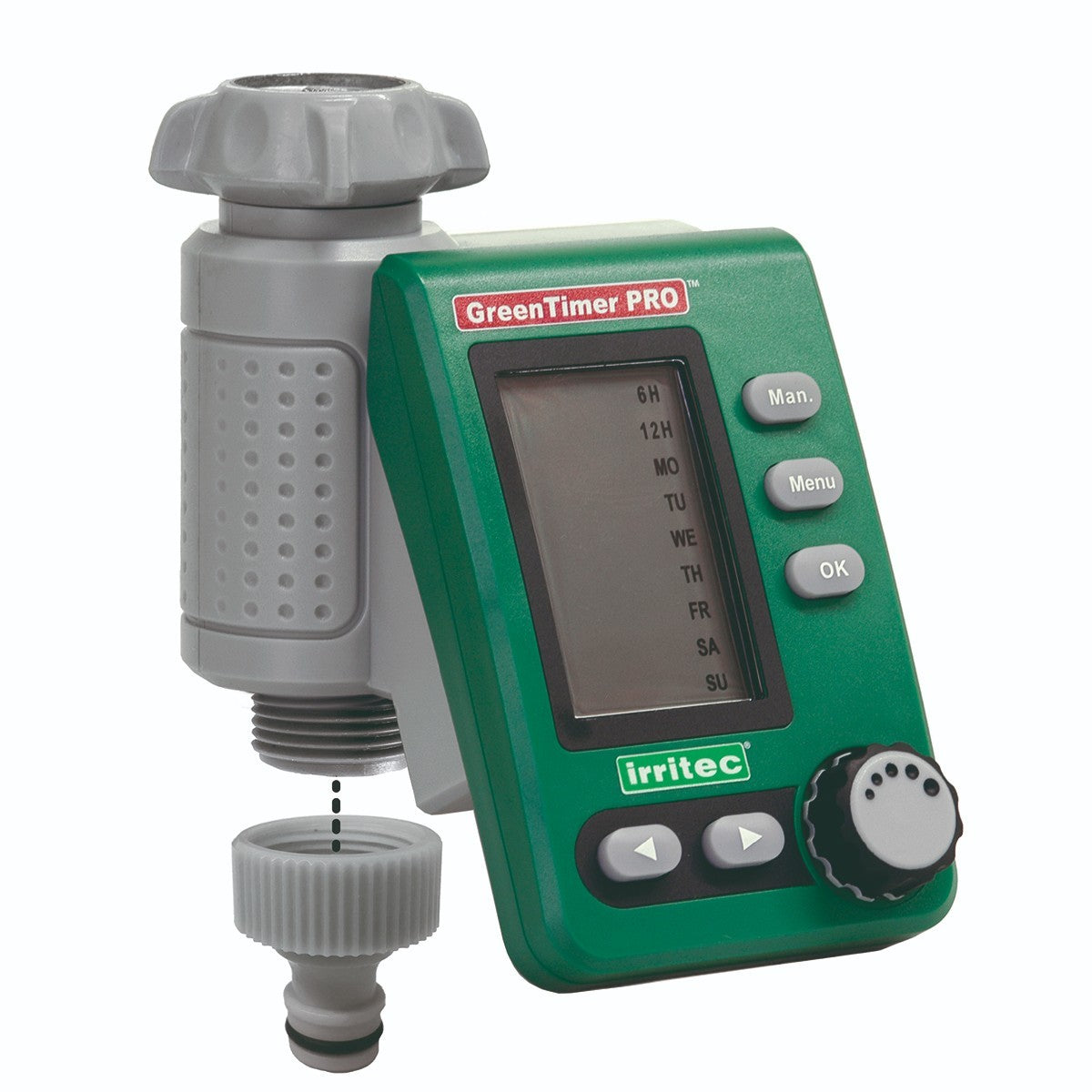 Programmatore Irrigazione Digitale IRRITEC Centralina Rubinetto Timer Acqua D.X