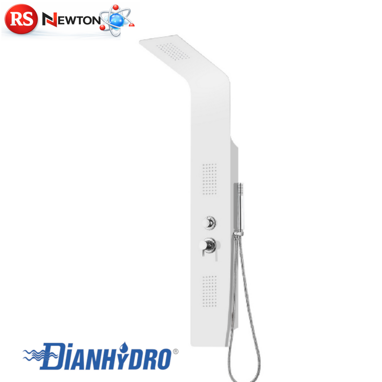 Doccia Multifunzione Bianco Lucido Colonna In Alluminio 20xH160 cm D.X