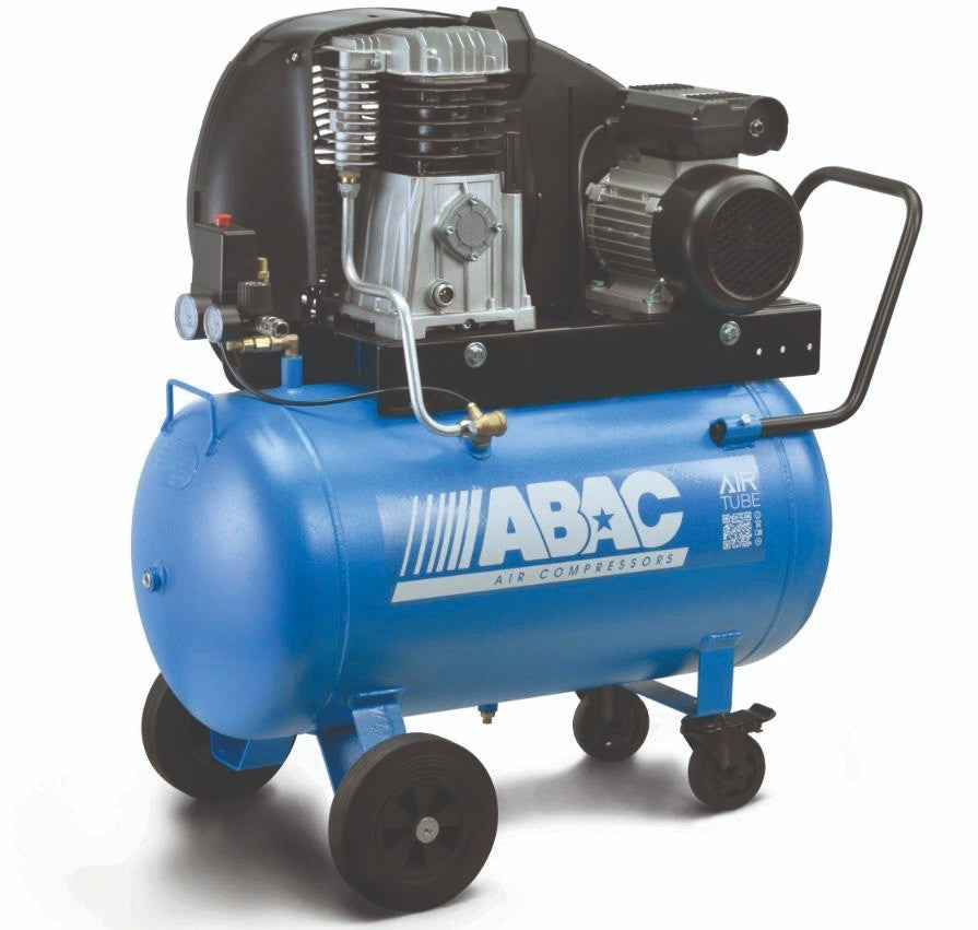 Compressore Aria ABAC 90L Trasmissione a Cinghia 2HP 1.5Kw Lubrificato 10Bar VBS