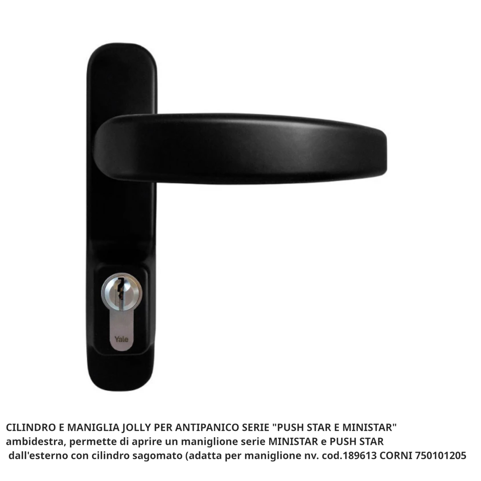 Maniglione Antipanico CORNI Kit PUSH Barra Rossa 120cm Aste Porte Sicurezza G.F