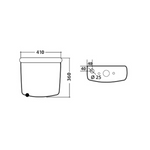 Lavabo Ceramica Bianco Lavello Vaso Bagno WC Bidet Colonna Cassetta LINPHA D.X