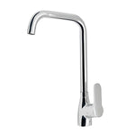 Rubinetto Cucina Canna Quadra Girevole Miscelatore Moderno Cromo Nero Opaco D.X