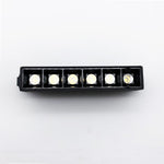 Lampada Griglia LED Magnetica 6W 48V Modulo Binario Magnetico Incasso Nero V.L