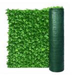 Siepe Artificiale Frangivista Foglie Di EDERA Con Rete Ombreggiante 3mt Pvc G.F