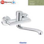 Miscelatore Rubinetto Lavello a Muro Ottone Cromato Monocomando Serie IOLE D.X
