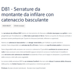 Serratura Triplice Corni N98800 Per Persiane Inferriate 3 Punti Cilindro DIN G.F