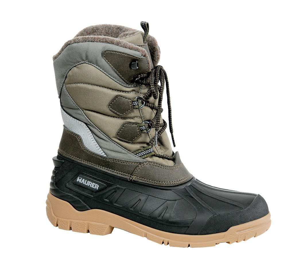 Stivale CANADESE Invernale Verde Pelliccia MAURER Stivali Antiscivolo Uomo VBS