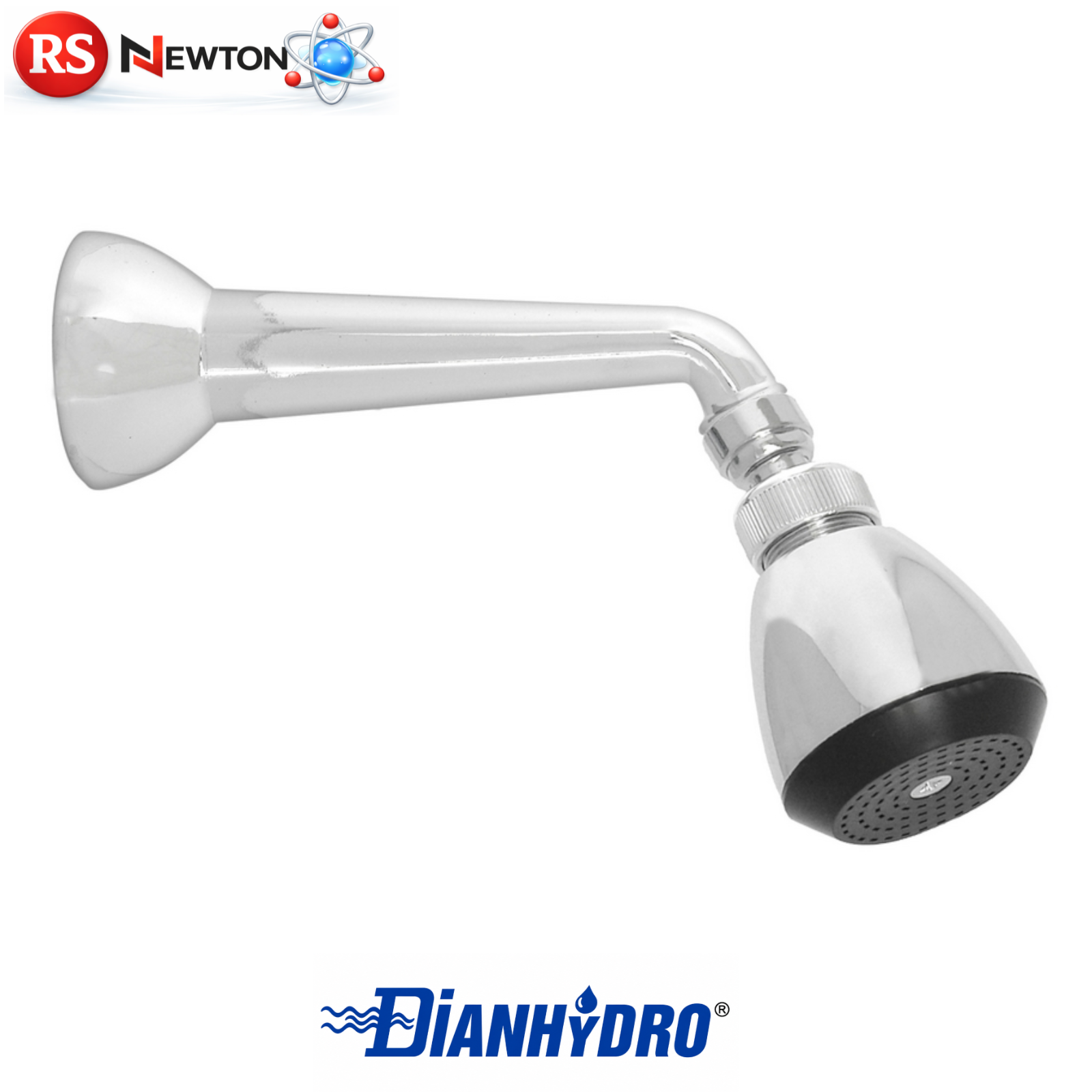 Braccio Doccia Pesante con Soffione Cromato Completo Universale Bagno Modern D.X