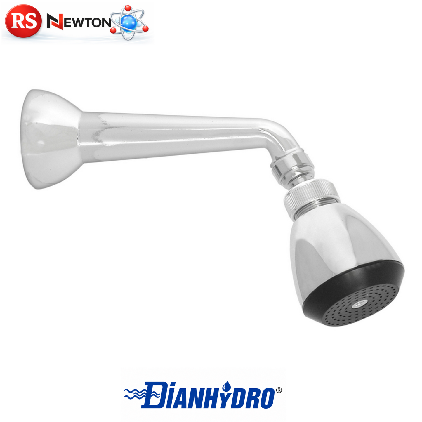 Braccio Doccia Pesante con Soffione Cromato Completo Universale Bagno Modern D.X