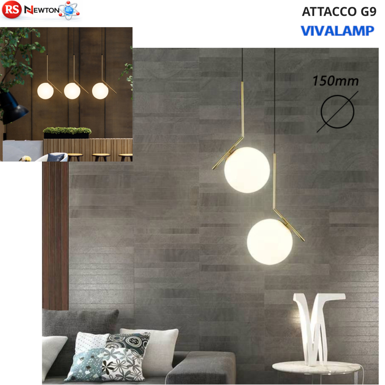 Lampadario G9 Bronzo Vetro Opaco 15cm Sospensione Regolabile Vintage Moderno V.L