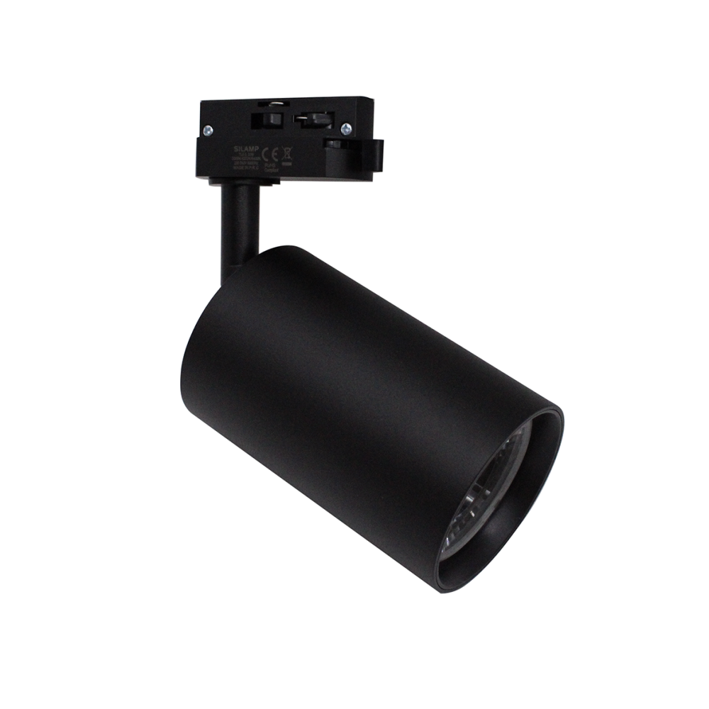 Faretto LED Binario Monofase 30W 2350lm CCT 3 Luci Bianco Nero Negozio Bar V.L
