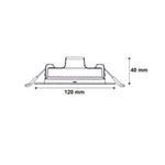 Faretto LED Incasso 18W Rotondo Ø170mm CCT 3000K 4200K 6400K Per Cartongesso V.L