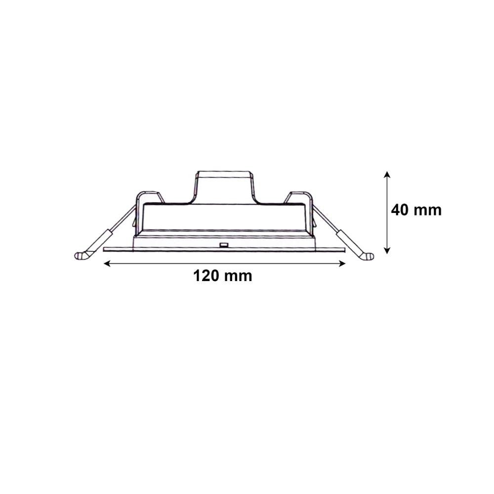 Faretto LED Incasso 18W Rotondo Ø170mm CCT 3000K 4200K 6400K Per Cartongesso V.L